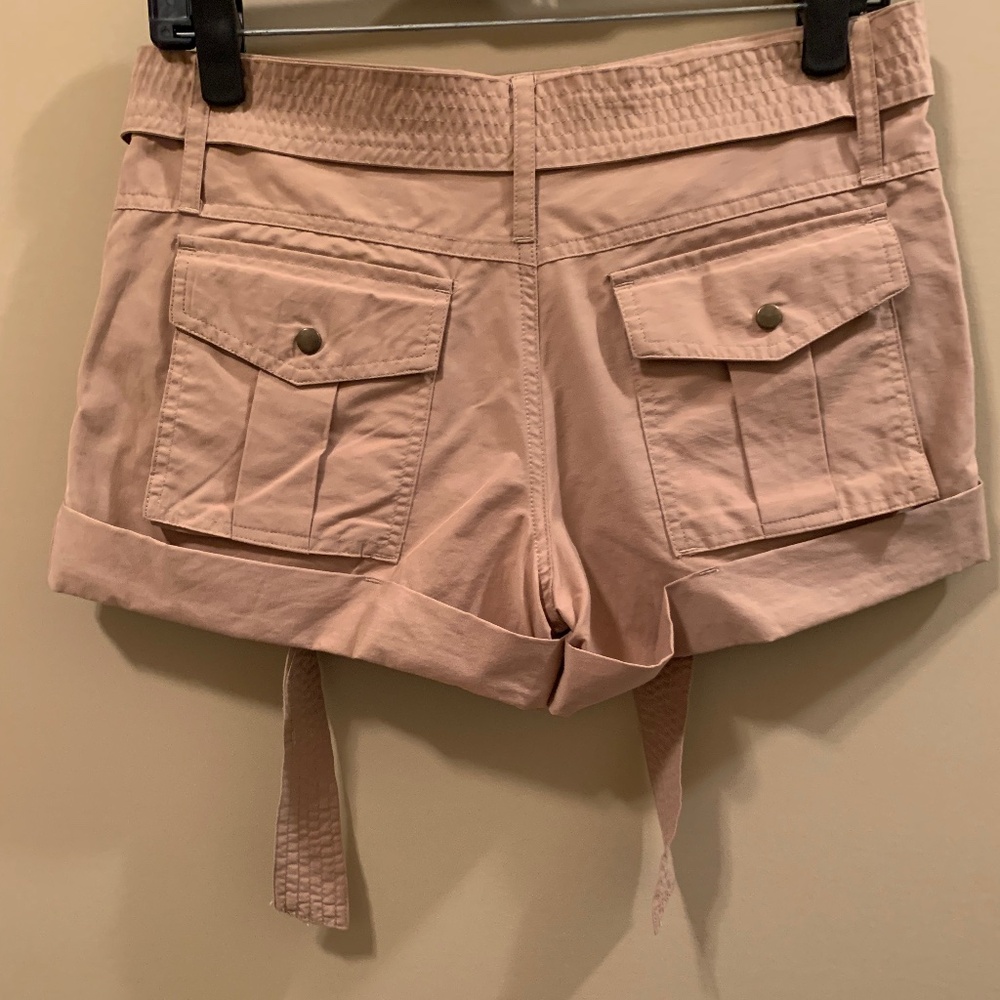 BUFFALO COTTON BLEND BROWN SHORTS WITH WIDE BELT AND 4 POCKETS - SIZE 27